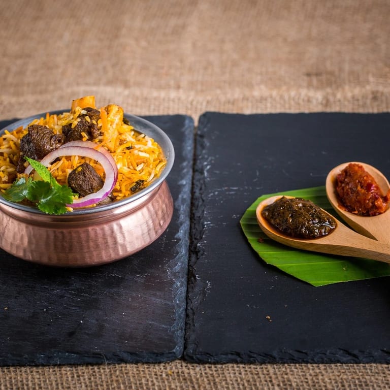 Goat Dum Biryani Delights