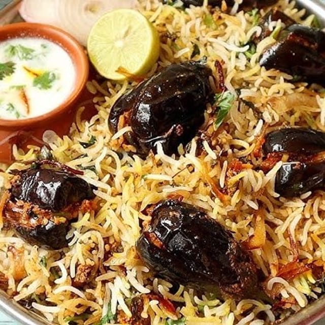 Gutthi Vankaya Biryani.